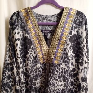 Ladies embellished swimsuit cover up/caftan